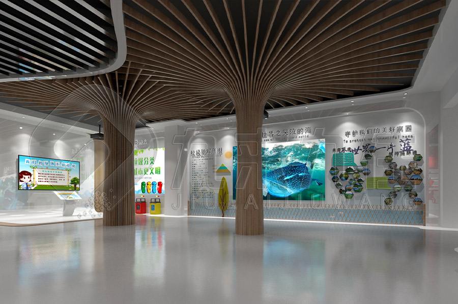 枝江市生活垃圾分類(lèi)示范教育基地，垃圾分類(lèi)展廳設(shè)計(jì)方案，環(huán)保展廳設(shè)計(jì)案例